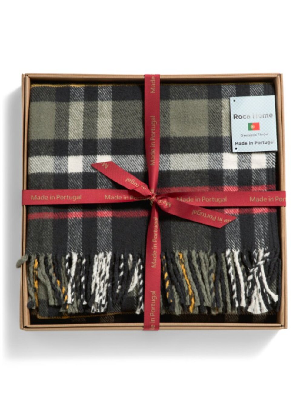 MADE IN PORTUGAL Made In Portugal Plaid Boxed Throw